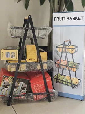3-Layer Countertop Metal Wire Fruit Snack Basket 