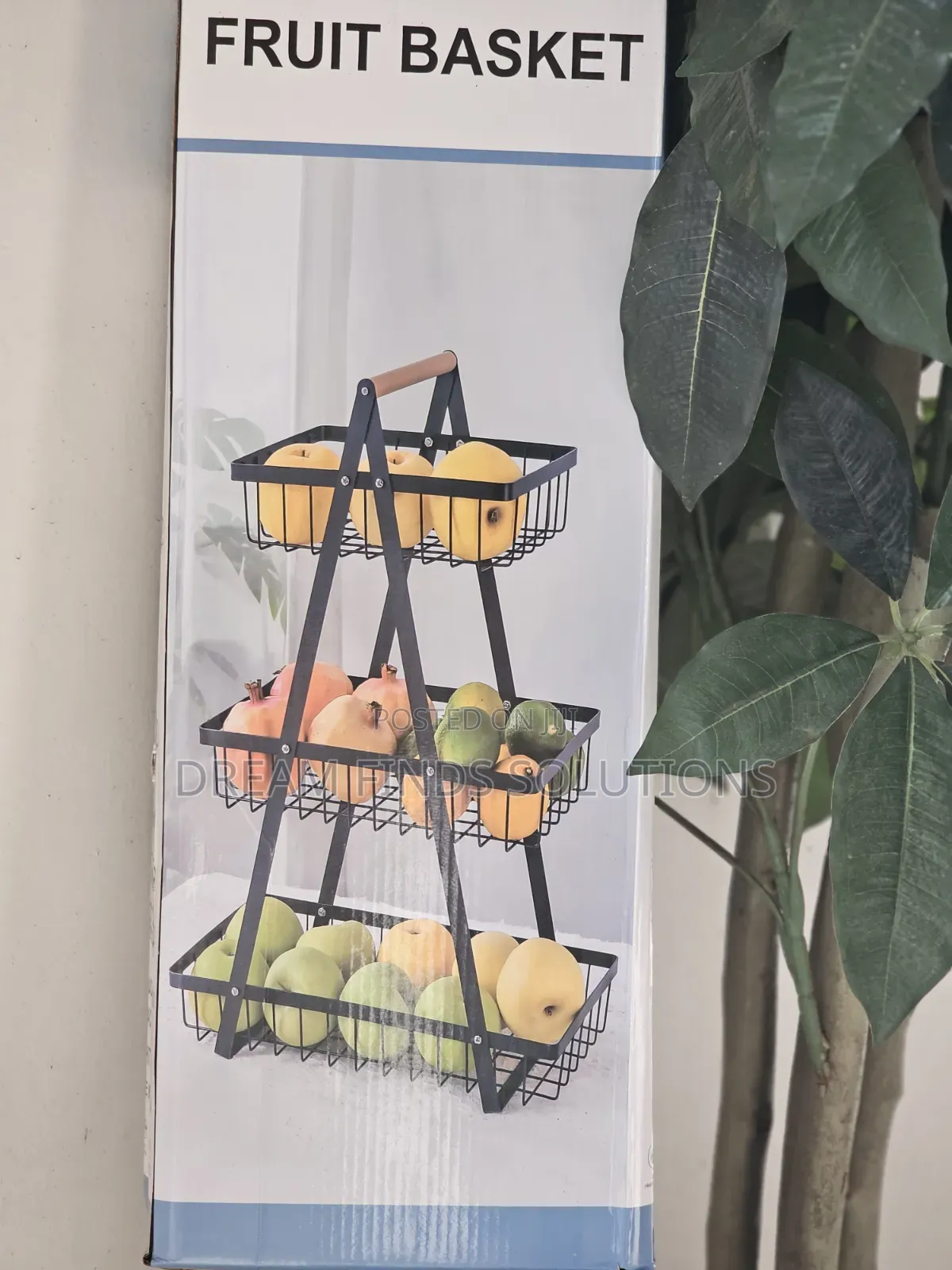 Brand New 3-Layer Kitchen Fruit Rack – Immediate Delivery