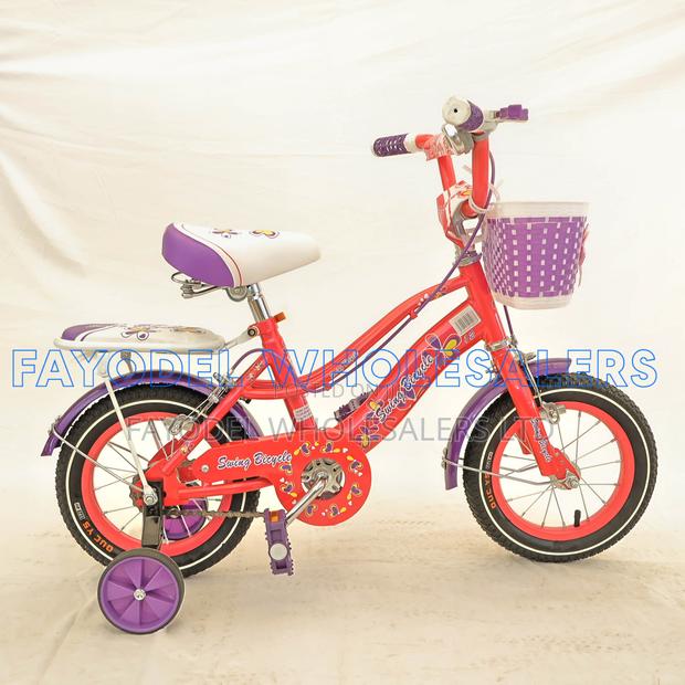 Kids Bicycle Size 12 – Swing Brand With Basket and Stabilizers