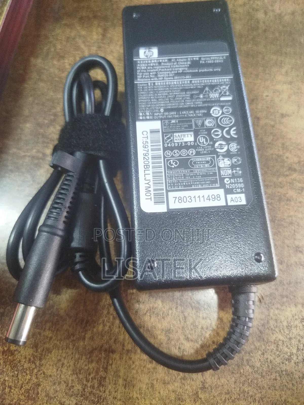 Hp Big Pin Adapter 90w