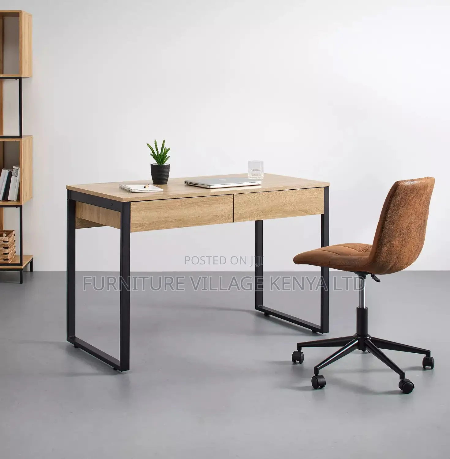 Home Office Study Desk With Drawers