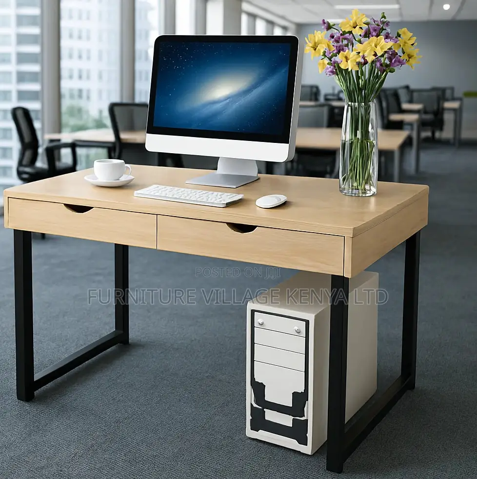 Home Office Study Desk With Drawers