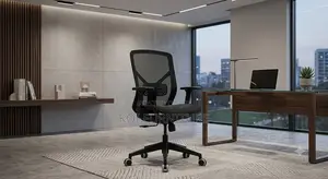 Office Chair; Fabric Office Seat With Mid Backrest