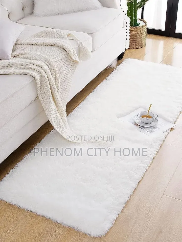 White Faux Fur Bedside Mat Now Available