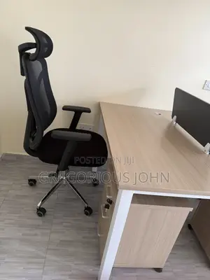 Modern 2-Person Workstation + 2 Ergonomic Chairs