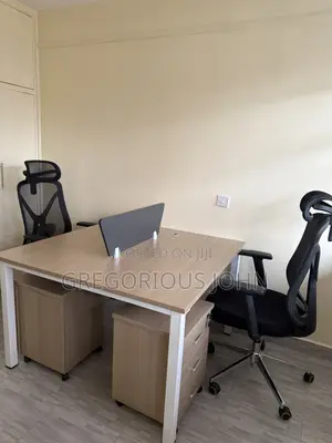 Modern 2-Person Workstation + 2 Ergonomic Chairs