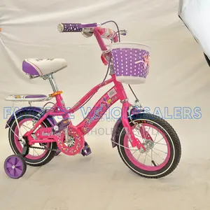 Swing 12 Inch Girls Bicycle – Pink With Rear Carrier