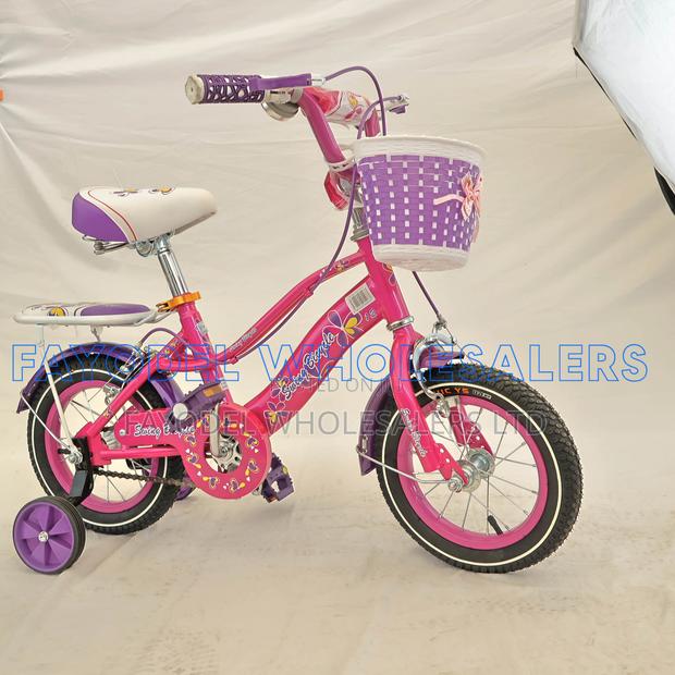 Swing 12 Inch Girls Bicycle – Pink With Rear Carrier
