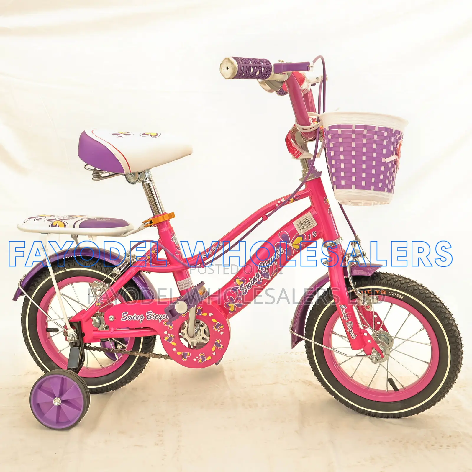Quality Swing Kids Bicycle – Size 12 With Back Seat
