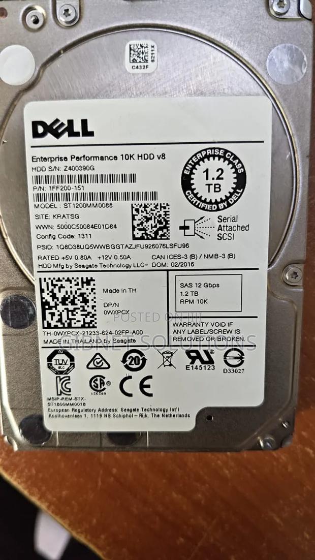 1.2tb Sas 2.5" Server Harddisk - thumbnail 2