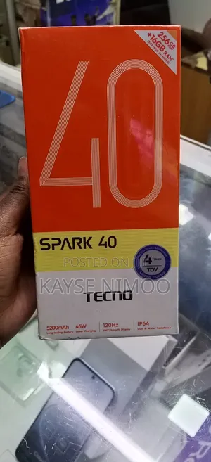 New Tecno Spark 40 256 GB Black