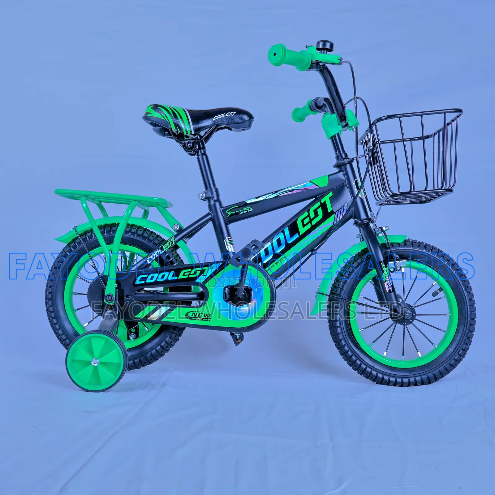 Coolest Kids Bicycle Size 12 With Basket Training Wheels