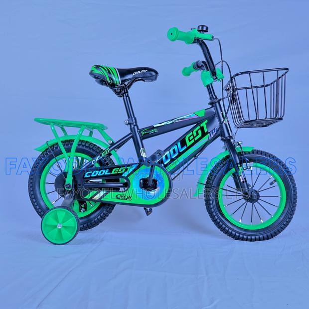 Coolest Kids Bicycle Size 12 With Basket Training Wheels