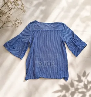 Blue And White Blouse