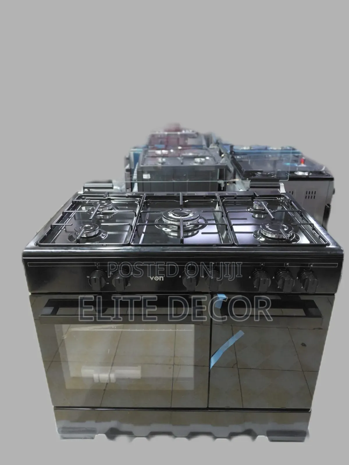 Von Vcf965031nsk 60×90 Standing Cooker – 5 Gas Burners Electric Oven