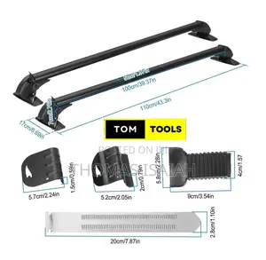 43 Inch Universal Roof Rack Cross Bars With 2 Anti-Theft Lock Keys
