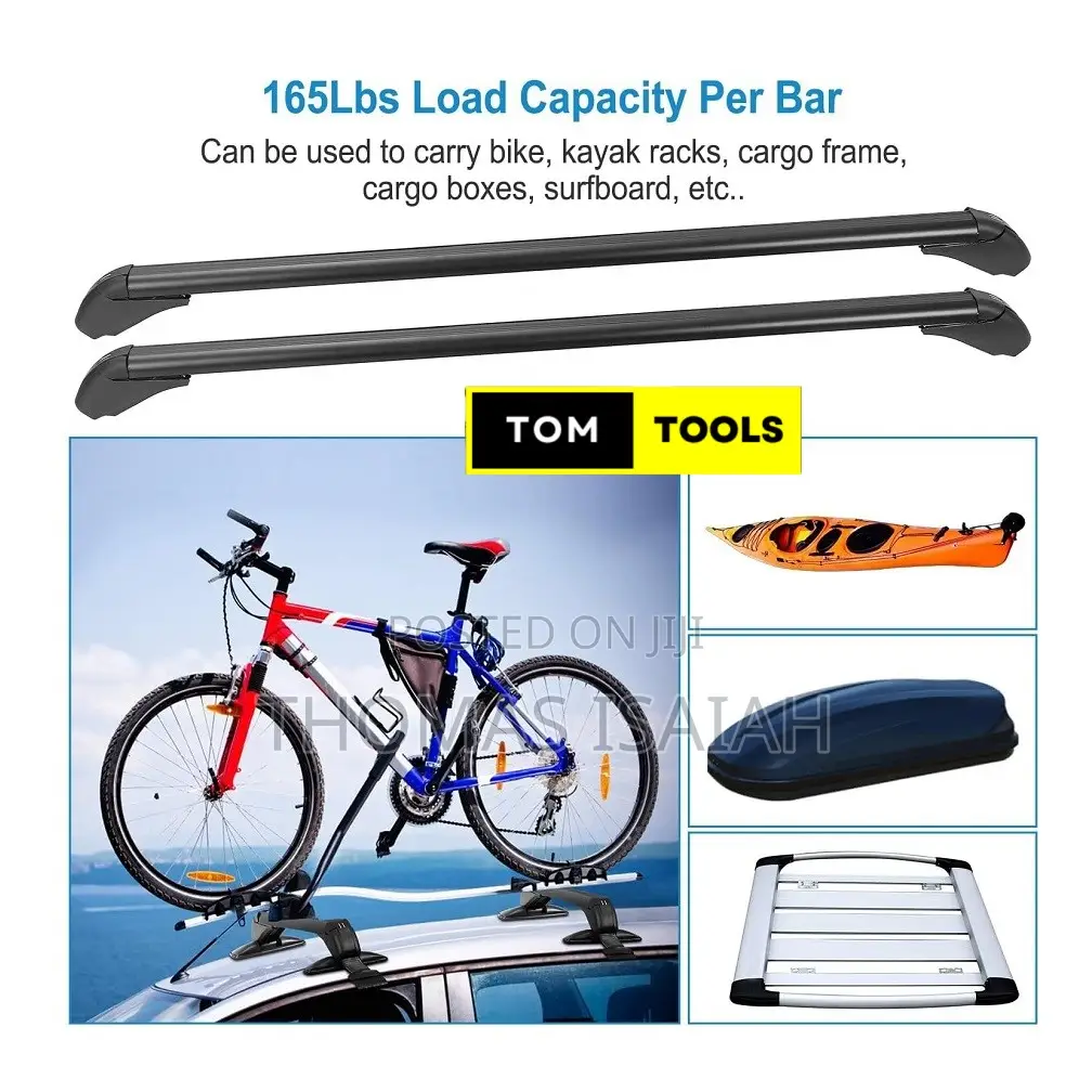 43 Inch Universal Roof Rack Cross Bars With 2 Anti-Theft Lock Keys