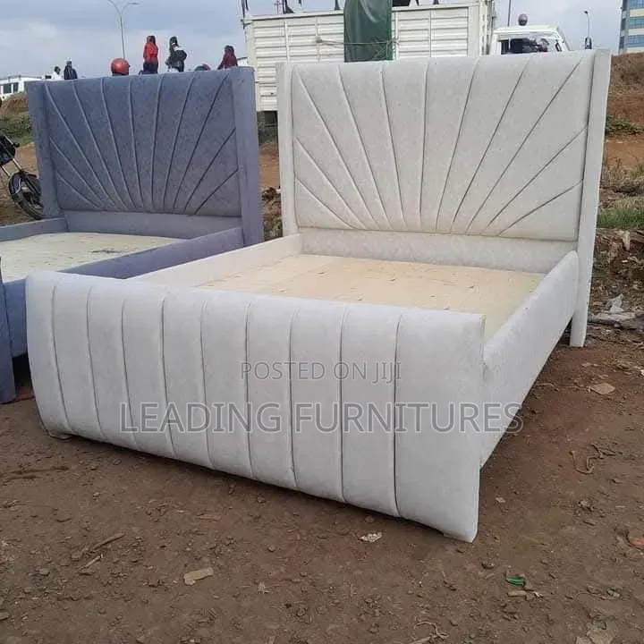 Pure White Chester Bed 5x6 v Shape Headboard