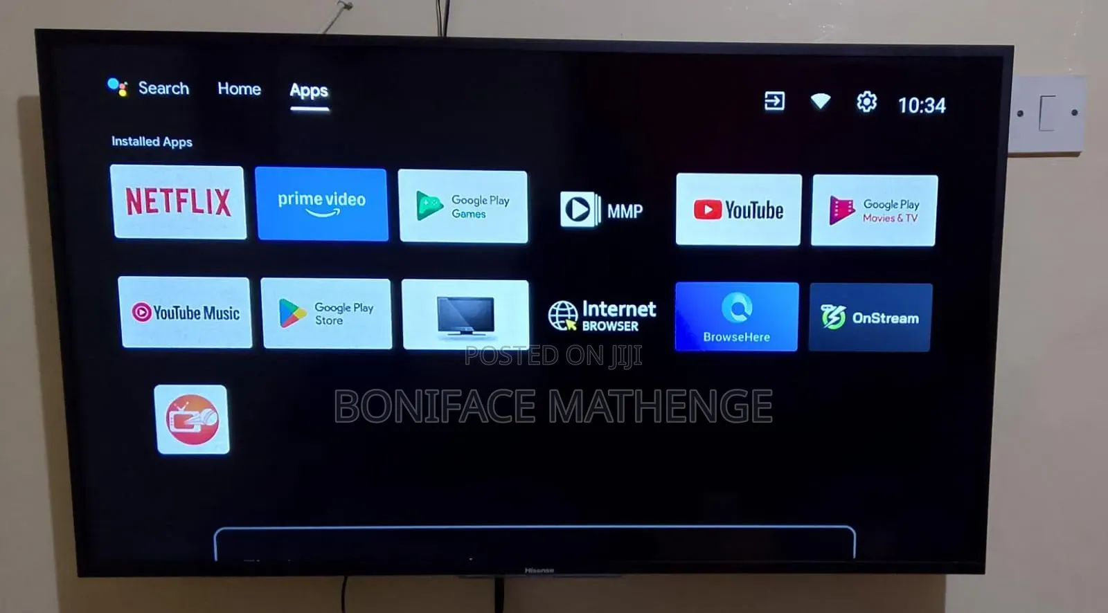 Urgent Hisense Tv 43 Inches Smart Android Tv Zimmerman