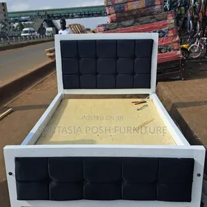 White Black 4 by 6 Bed