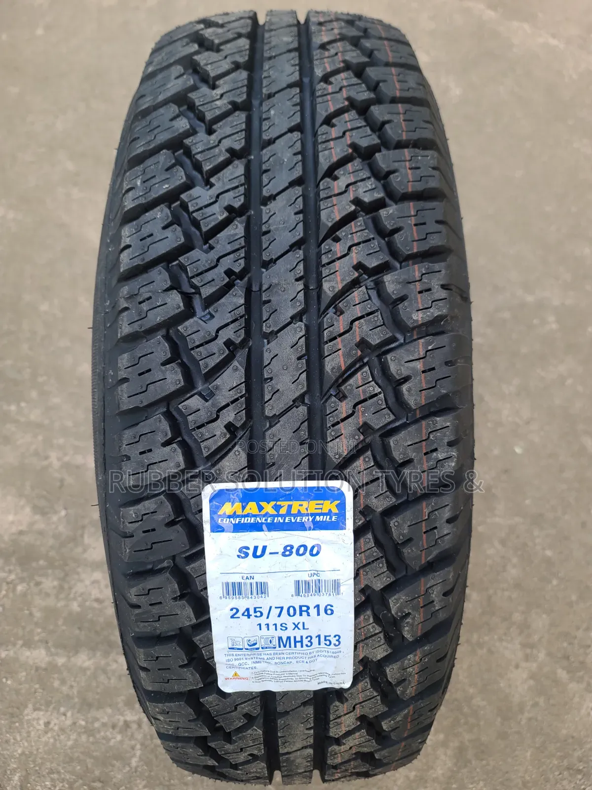 245 /70 R16 Maxtrek Tyres 111s X/L Su-800 All-Terrain