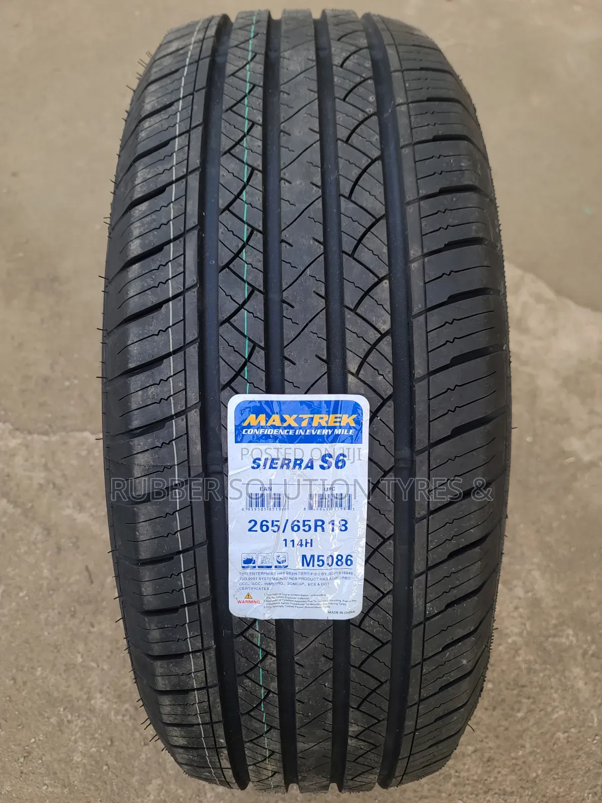 265 /65 R18 Maxtrek Tyres 114h Sierra S6