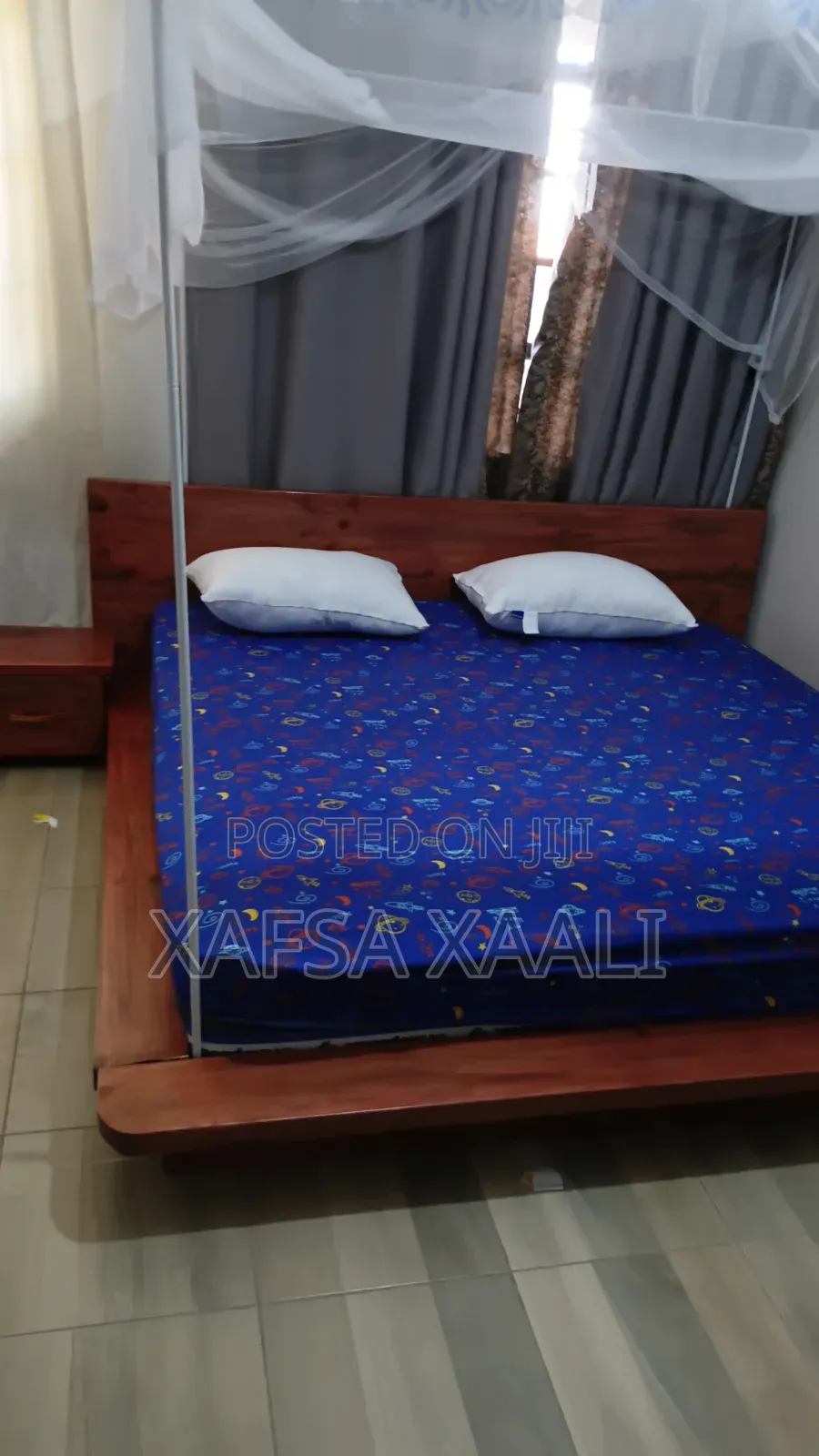 *6×6 Japanese _Styl Mahogany Bed for Sell
