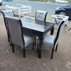 Modern 4-Seater Dining Table Set