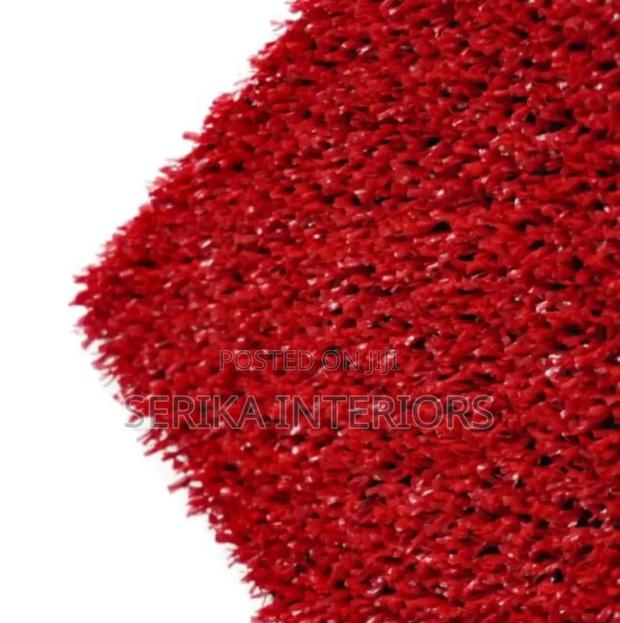 Double Layer Grass Carpets Red Grass Carpets Environmental Friendly