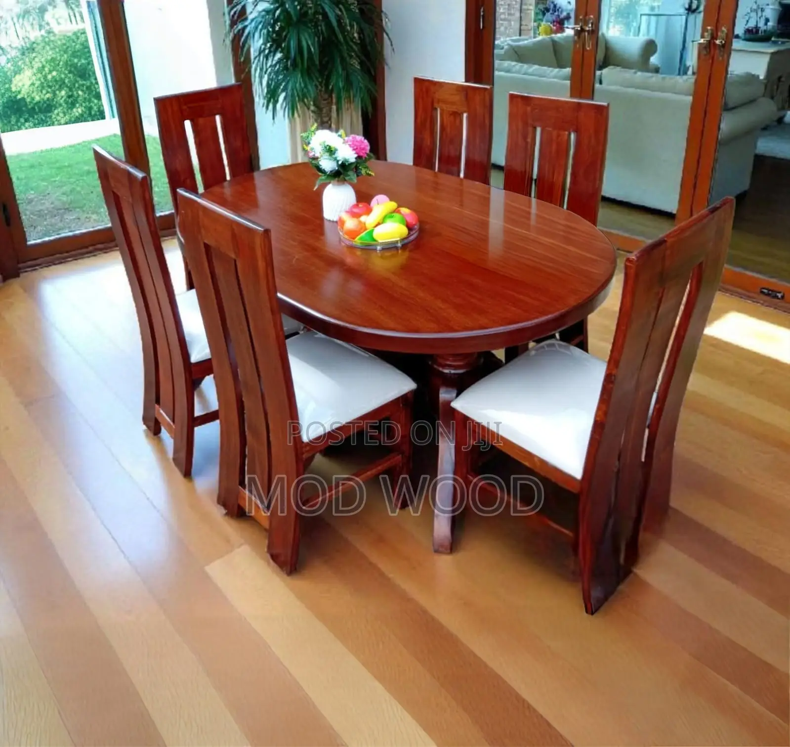 Elegant 6-Seater Wooden Dining Set – Timeless Style for Every Home