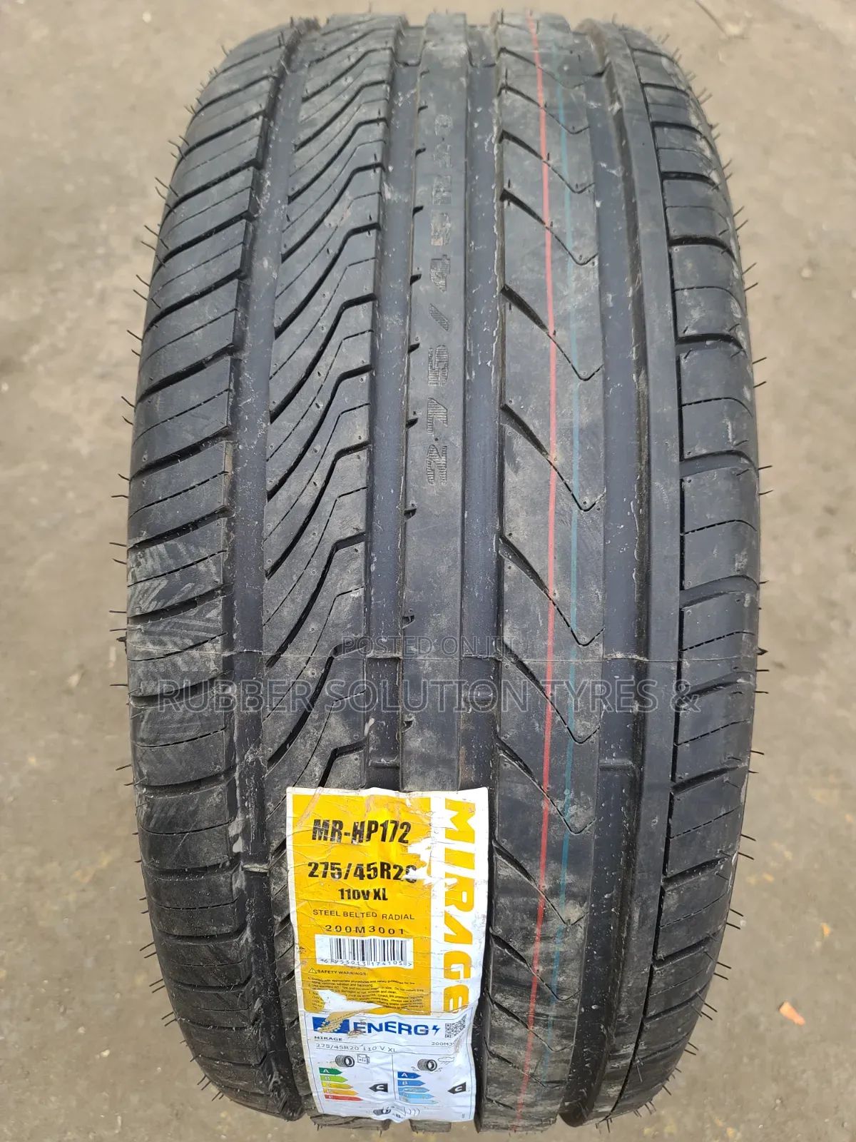 275 /45 R20 Mirage Tyres 110v X/L Mr-Hp172