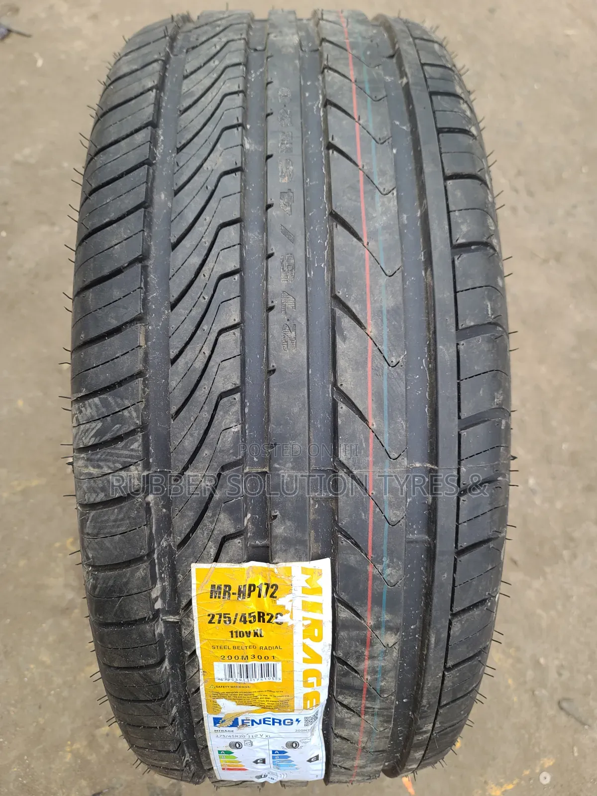 275 /45 R20 Mirage Tyres 110v X/L Mr-Hp172