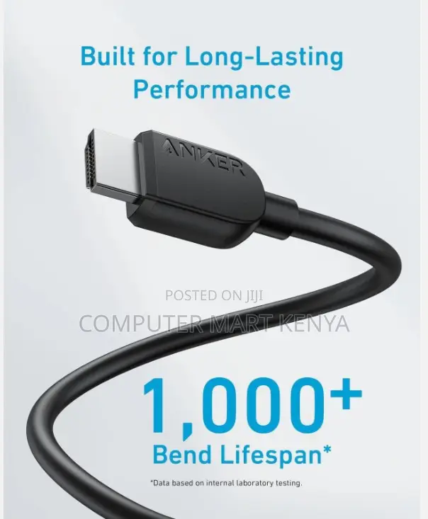 Anker Hdmi Cable (6 Ft, ) Black