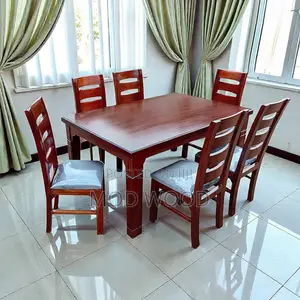 Contemporary 6-Seater Wooden Dining Set