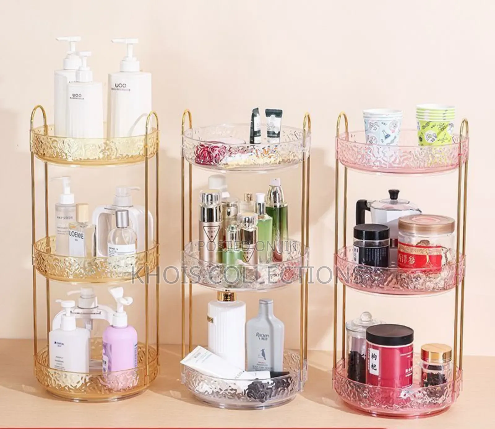 Rotating Makeup Storage Rack