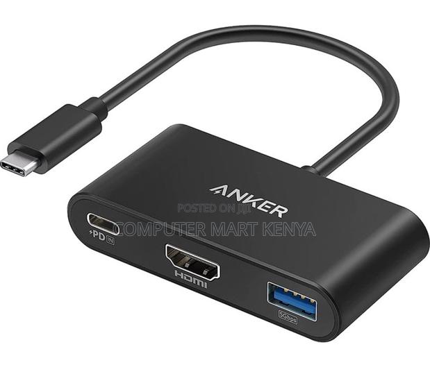 Anker Powerexpand 3-in-1 Usb-C Pd Hub Gray
