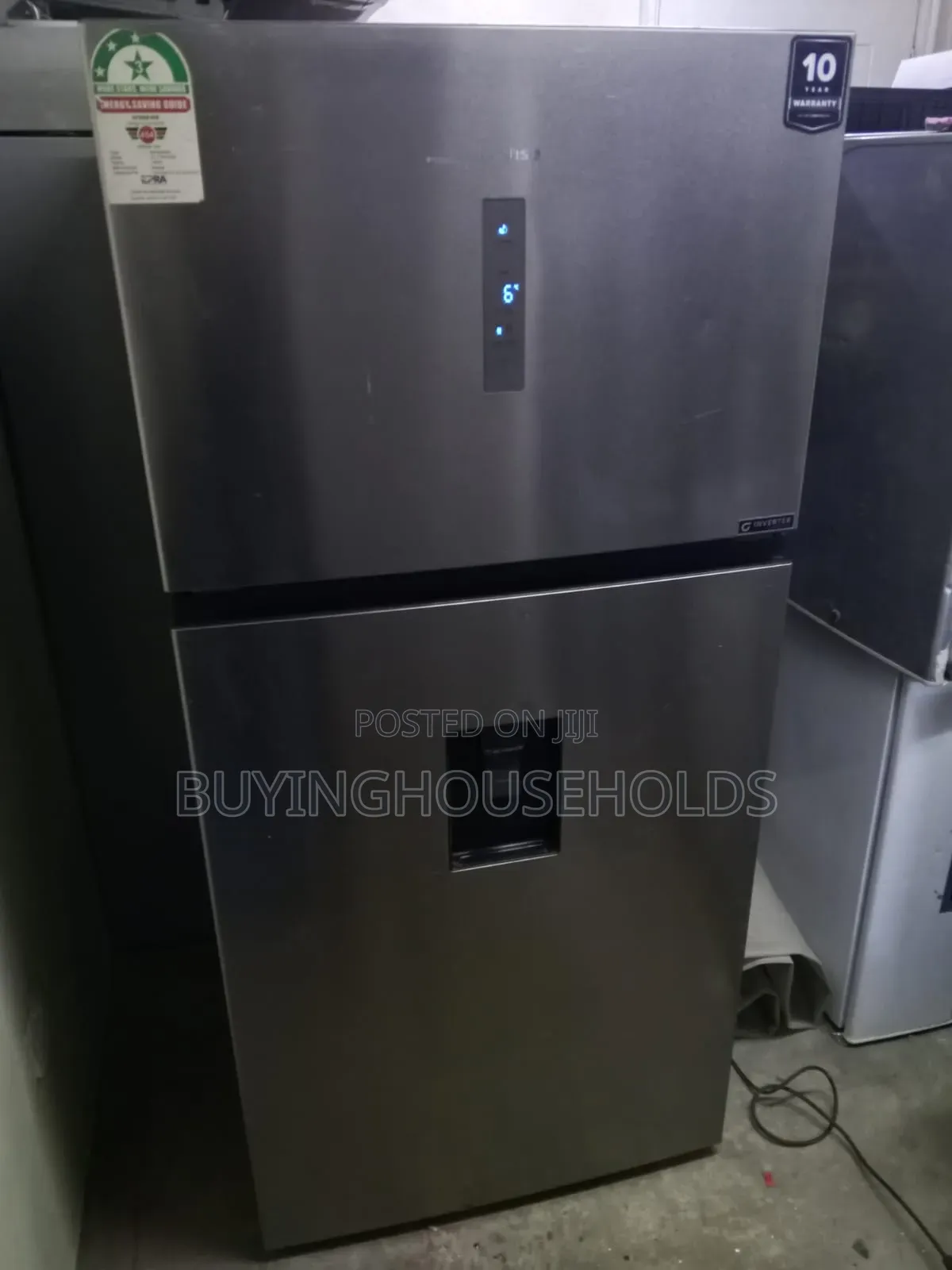 Hisense 510l Nonfrost Fridge With Dispenser