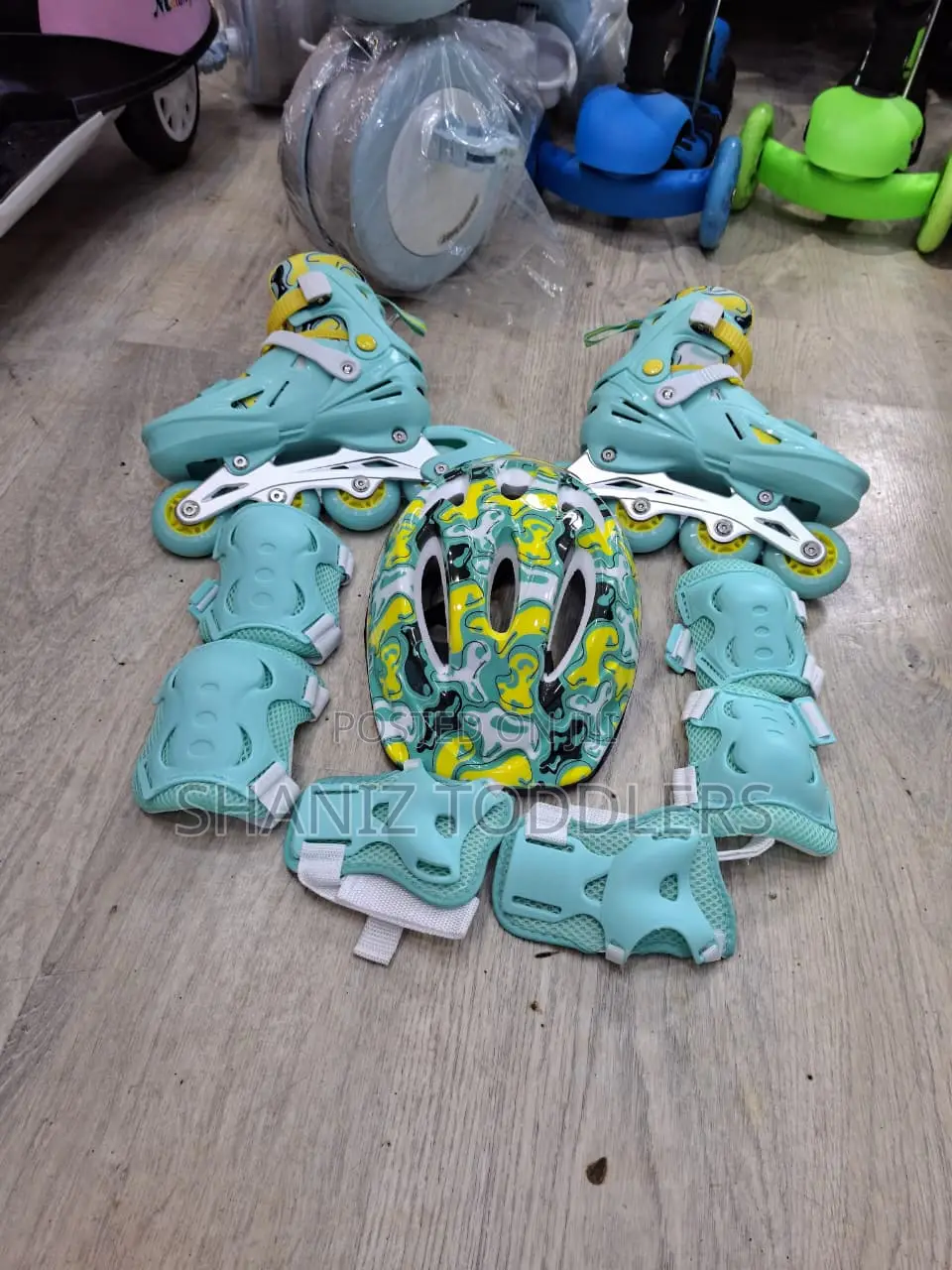 Adjustable Kids Roller Skates Set