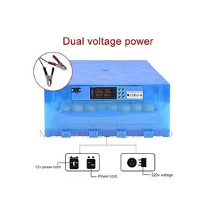 64 Eggs Incubator AC / Dc Automatic Eggs Incubator + 120 Watts Panel