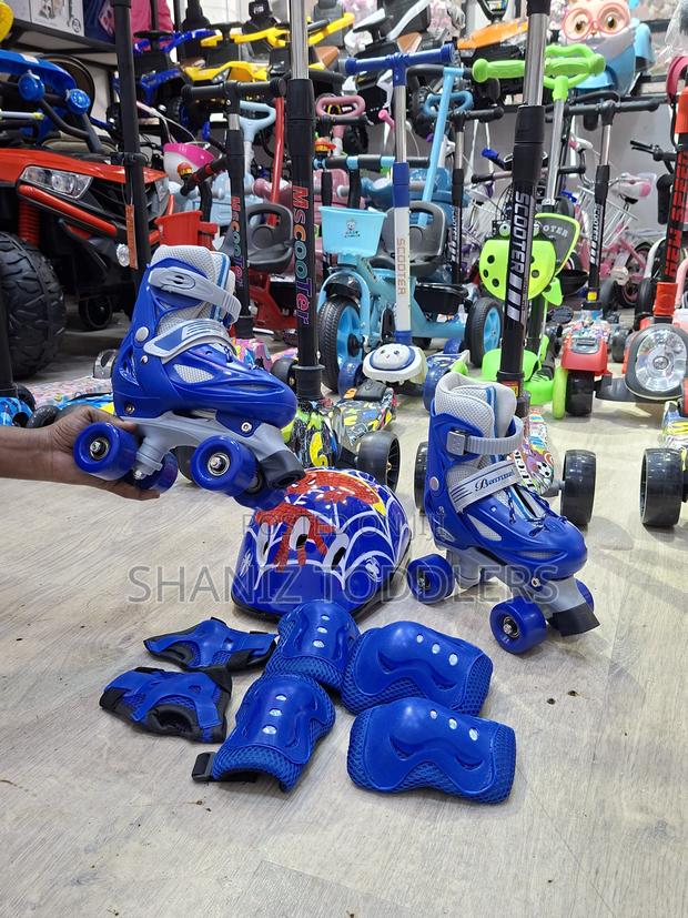 Kids 4 Wheel Quad Skates Boys Girls 4–10