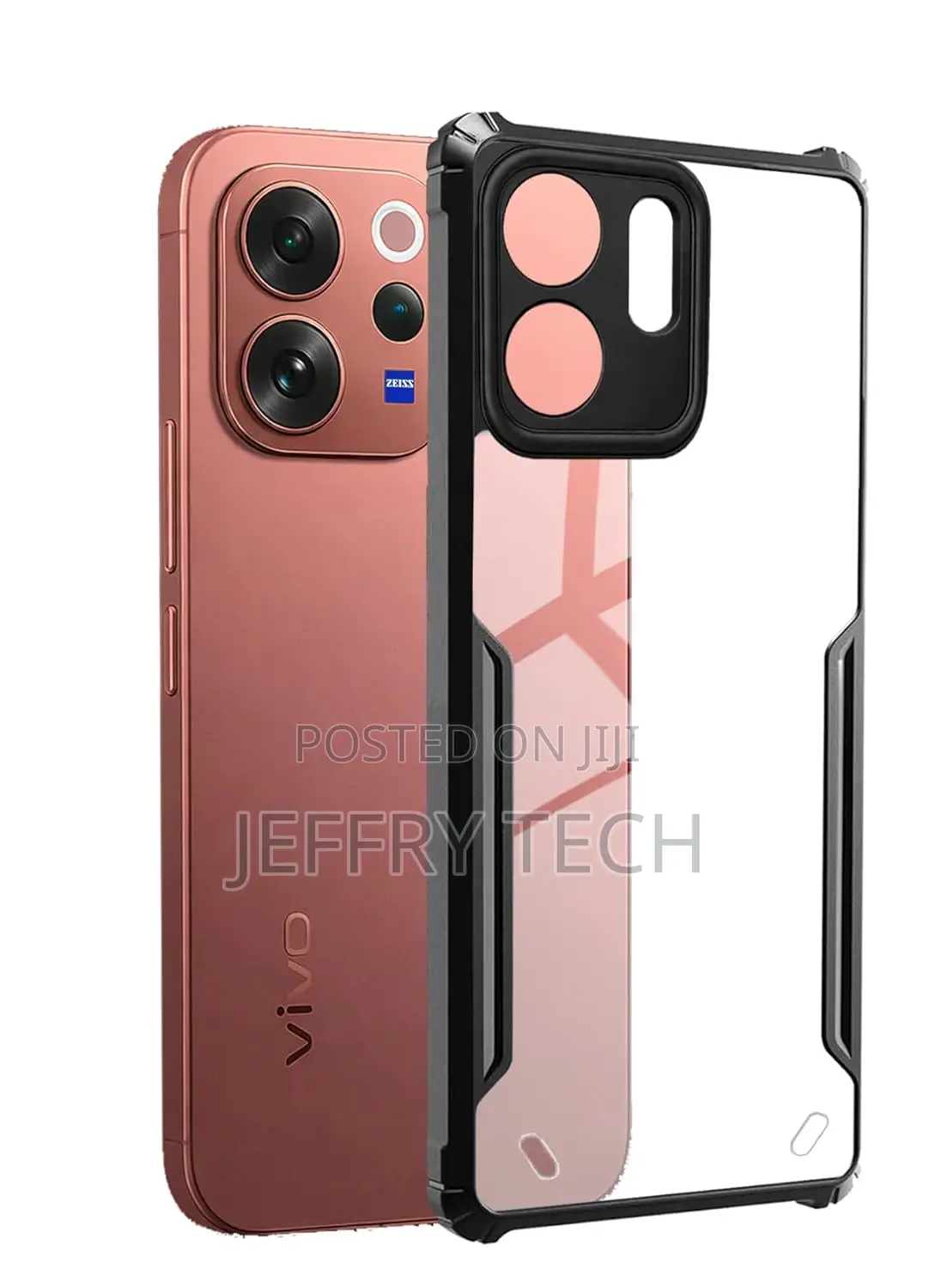 Vivo V70 Lite 5g Back Cover Transparent Crystal Clear Hard Pc Case