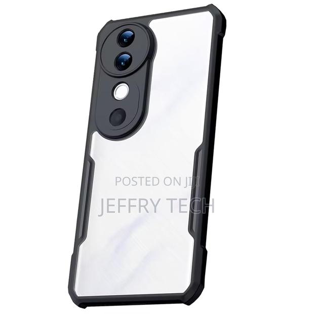 Tpu+Pc Shockproof Crystal Clear Back Cover Case for Vivo V40| Protecti
