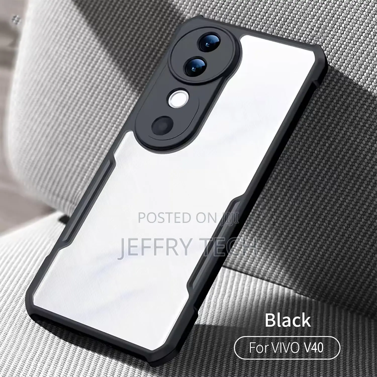 Tpu+Pc Shockproof Crystal Clear Back Cover Case for Vivo V40| Protecti