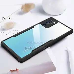 Transparent Case for Oppo Reno 6 5g | Shockproof Hybrid Armor Back Co