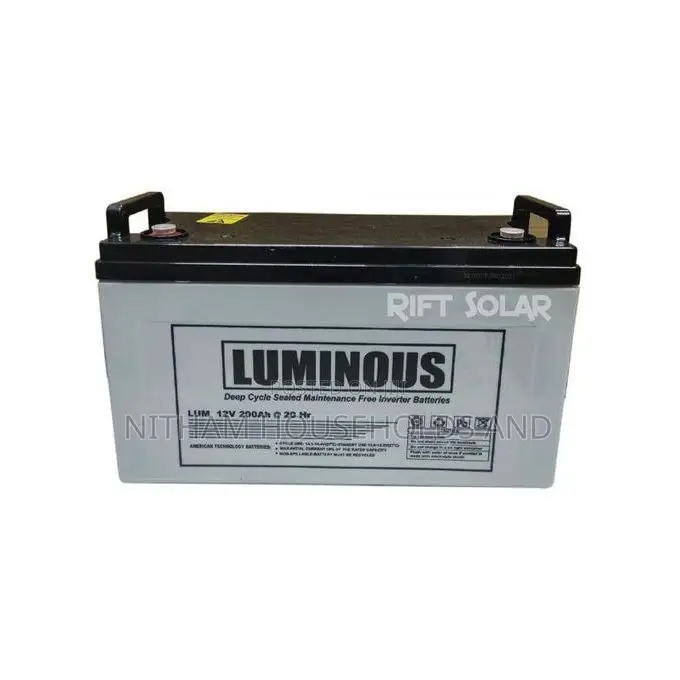 Luminous 200ah Solar Battery Heavy Duty Use Solar Battery