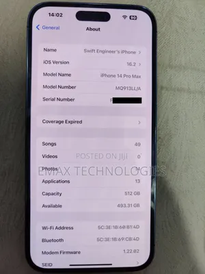 Apple iPhone 14 Pro Max 512 GB Purple