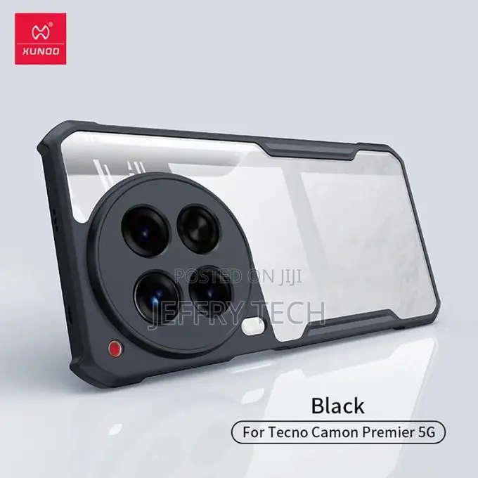Tecno Camon 30 Transparent, Clear and Colorless With Black Edges Uniqu