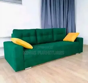 Modern Green Upholstered Sofa