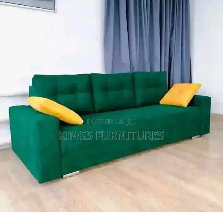 Modern Green Upholstered Sofa