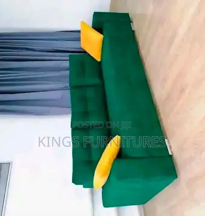 Modern Green Upholstered Sofa